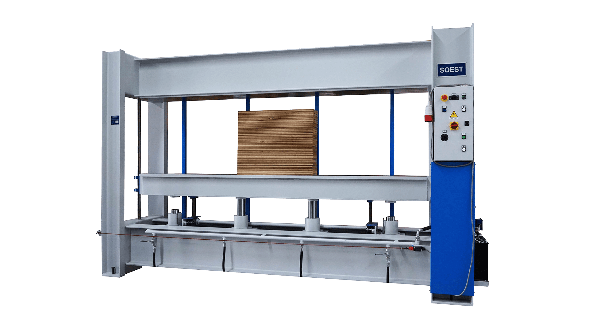 Soest Machinery | Flat press - T | For high-quality industrial material bonding. View here.