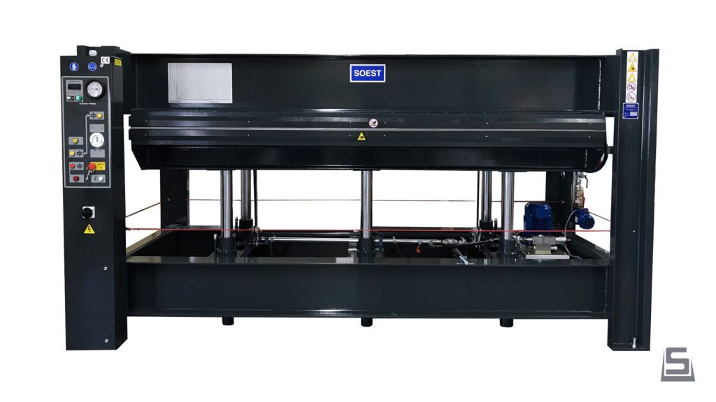 Soest Machinery | Flat press - T #2 | For high-quality industrial material bonding. View here.